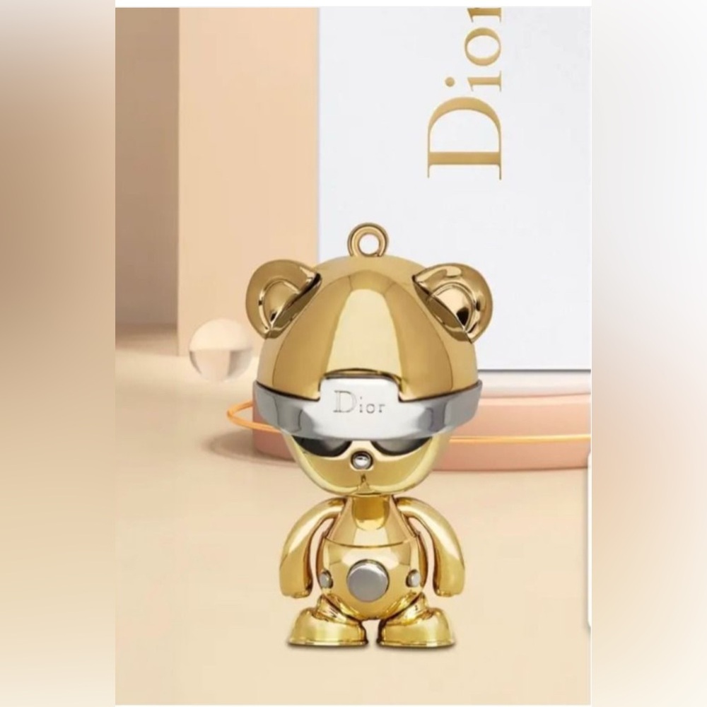 BNWT Dior Inlex Bear Charm.